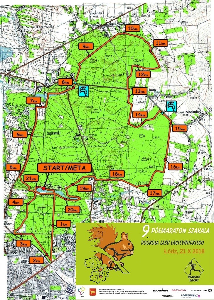 Mapa 9 Półmaraton